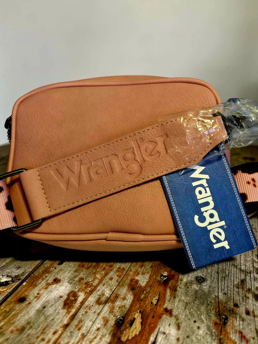 NEW Wrangler Blush Pink Crossbody & Guitar Strap Bag Women Western Cowgirl NWT